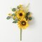 Sullivan's Christmas Sunflower Pick, Yellow Faux Floral Stem for Crafting, Weddings, Home and Holiday Decoration, 17 Inch